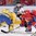 MINSK, BELARUS - MAY 13: Sweden's Calle Jarnkrok #19 faces off against Norway's Kristian Forsberg #26 during preliminary round action at the 2014 IIHF Ice Hockey World Championship. (Photo by Richard Wolowicz/HHOF-IIHF Images)

